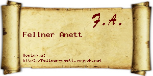 Fellner Anett névjegykártya